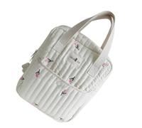 Stylish Portable Nappy Storage Bag Fabric Organiser Case with Spacious Compartment for Baby Essential
