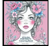 Stylish Portraits Coloring Book: Minimalist Black & White Line Art Portraits for Stress Relief and Creativity