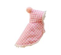 Stylish Practical Plaided Bird Outfit For Small Bird Comfortable Winter Warm Fleece Lining Parrots Cloak Capes For Outdoor Outfit