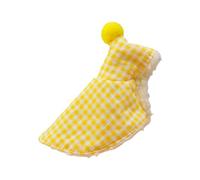 Stylish Practical Plaided Bird Outfit For Small Bird Comfortable Winter Warm Fleece Lining Parrots Cloak Capes For Outdoor Outfit