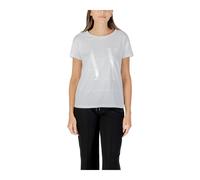 Stylish Printed Round Neck T-Shirt - female - Armani Exchange - T-Shirts - White - XS - Tops XS