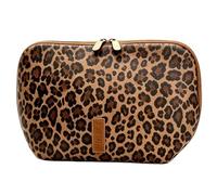 Stylish PU Cosmetic Carrier Featuring Multi Section Layout and Secure Zipper for Access Hand Carry Handle for Daily Use