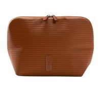 Stylish PU Cosmetic Carrier Featuring Multi Section Layout and Secure Zipper for Access Hand Carry Handle for Daily Use