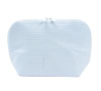 Stylish PU Cosmetic Carrier Featuring Multi Section Layout and Secure Zipper for Access Hand Carry Handle for Daily Use