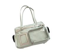 Stylish PU Leather Anime Mixed Body Bag for Schoolgirls with Large Capacity and Adjustable Shoulder Strap Lightweight Ergonomic Shoulder Bag, Green, Eine Größe