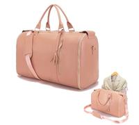 Stylish PU Leather Carry-On Garment Bag** - Compact 3-in-1 Travel Organizer with Hanging Compartment, Built-in Shoe Pocket, and Waterproof Design. Ideal for Weekends or Business