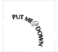 Stylish Put Me Down Gesture Hand Decal Bathroom Toilet Seat Waterproof Adhesive Sticker Sign Cost-Effective