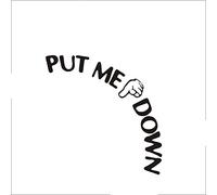 Stylish Put Me Down Gesture Hand Decal Bathroom Toilet Seat Waterproof Adhesive Sticker SignDeft and Professional