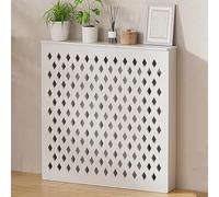 Stylish PVC Radiator Covers for Home Heater Pipe Cabinets Easy Snap Connection ClutterFree Heating Solution Decorative Side Stand (80x80x15cm/31x31x6in)