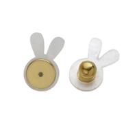 Stylish Rabbits Heart Ear Stoppers Rustproof Copper Base Secure Hold Acrylic Earring Accessories for Daily Wear Earring for Sensitive Ears