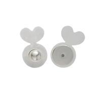 Stylish Rabbits Heart Ear Stoppers Rustproof Copper Base Secure Hold Acrylic Earring Accessories for Daily Wear Earring for Sensitive Ears