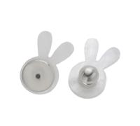 Stylish Rabbits Heart Ear Stoppers Rustproof Copper Base Secure Hold Acrylic Earring Accessories for Daily Wear Earring for Sensitive Ears