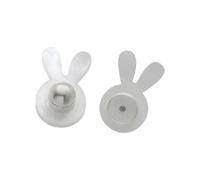 Stylish Rabbits Heart Ear Stoppers Rustproof Copper Base Secure Hold Acrylic Earring Accessories for Daily Wear Earring for Sensitive Ears