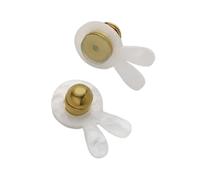 Stylish Rabbits Heart Ear Stoppers Rustproof Copper Base Secure Hold Acrylic Earring Accessories for Daily Wear Earring for Sensitive Ears