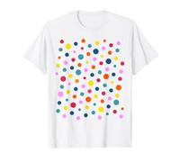 Stylish Raining Colorful Polka Dot Rain White Shapes Mania Value Graphic T-Shirt