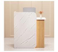 Stylish Rectangular Reception Desk - Elegant Front Office Table for Beauty Salon, Retail Cashier & Lobby - Modern SOHO Shop Furniture (D 140 cm)