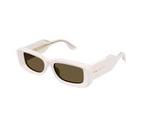 Stylish Rectangular Sunglasses with Iconic Rivets - unisex - Gucci - Sunglasses - Beige - 53 MM - Accessories 53 MM