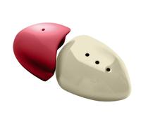 Orsina Stylish Red And Cream Salt And Pepper Set, Pebble Design Salt And Pepper Set, Durable Salt And Pepper Set