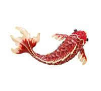 Stylish Red Fish Brooch Stylish Party Badge Alloy To Elevate The Look Of Fashion Enthusiasts And Accessory Lovers Vintage Fish Pin