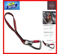 Stylish Red Pet Safety Tether with Swivel Clip - Ideal for Travel & Adventure