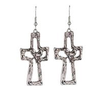 Stylish Religious Pendant Earring Heart Necklace Comfortable Jewelry Alloy Texture Suitable for Dating and Casual Event Religious Pendant Jewelry