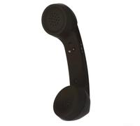 Stylish Retro Phone Receiver Compatible with All Smartphones Safe and Fun Calling Experience (Black)
