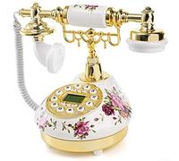 Stylish Retro Vintage Phone Featuring Built in LCD, Merging Tradition and Modernity