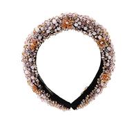 Stylish Rhinestone Hairband for Weddings and Parties Elegant Beaded Hair Accessories Bendable Design for Various Hairstyles for Evening Outf