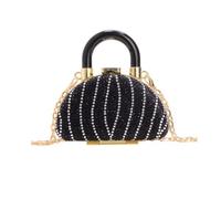 Stylish Rhinestones Decoration Small Lipsticks Bag Bridal Purse for Women with Detachable Shoulder Chain
