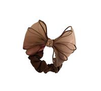 Stylish Rhinestones Embellished Scrunchie Stretch Hair Tie Hair Decoration Party Hair Accessories For Everyday Outfits Rhinestones Bows Hair Tie