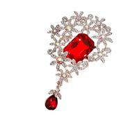 Stylish Rhinestones Floral Brooch Versatile Fashion Accessory For Dresses Suits Casual Outfits Vintage Styles Elegant Flower Brooch For Women