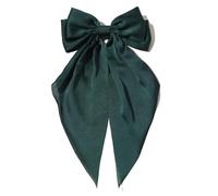 Stylish Ribbon Hair Bows Clip for Long Short Metal Base Easy to Use Hairpin Headdress for Various Occasion Large Bow for Women French Metal Barrettes Party Pin for Thick Vintage for Teens
