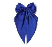 Stylish Ribbon Hair Bows Clip for Long Short Metal Base Easy to Use Hairpin Headdress for Various Occasion Large Bow for Women French Metal Barrettes Party Pin for Thick Vintage for Teens