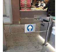 Stylish Right-Hand Swinging Cafe Door - Single Saloon Entrance for Restaurants & Stores - 90x100cm Counter Access Door - Perfect for Hospitality Spaces