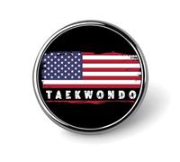 Stylish Round Badge Train Track Printed 1 Inch Aluminum Alloy Lapel Pin with Heat Transfer Art, Lightweight Metal Pin for Shirts, Jackets, Unique Gifts