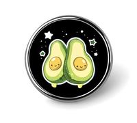 Stylish Round Badge Wolves Printed 1 Inch Aluminum Alloy Lapel Pin with Heat Transfer Art, Lightweight Metal Pin for Shirts, Jackets, Unique Gifts