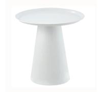 Stylish Round Iron Accent Table - Versatile Coffee Table for Living Room, Bedroom, or Balcony - 40x50 cm Casual Side Table & Nightstand
