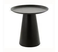Stylish Round Iron Accent Table - Versatile Coffee Table & Nightstand for Bedroom, Living Room, Balcony - Casual Corner Side Table (Color: A, Size: 40x50)