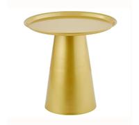Stylish Round Iron Accent Table - Versatile Coffee Table & Nightstand for Bedroom, Living Room, or Balcony - Modern Casual Side Table (Color: A, Size: 40x50)