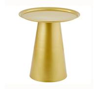 Stylish Round Iron Accent Table - Versatile Coffee Table & Nightstand for Living Room, Bedroom, or Balcony - Casual Corner Side Table (Color: A, Size: 40x50)