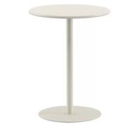 Stylish Round Metal Cocktail Bistro Table 40.5cm Diameter 50cm Height Indoor/Outdoor Pub Side Table for Living Room Balcony Patio Versatile & Modern Design