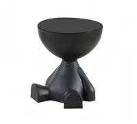 Stylish Round Side Table Removable Coffee Table for Living Room & Outdoor Cream & Knight Black Design Small End Table for Home Decor & Convenience