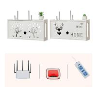 Stylish Router Rack for Organizing WiFi and TV Accessories A Must Have for Modern Living Spaces (B)