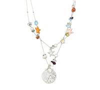 Stylish Sea Shell Starfishes Beaded Necklace for Casual Outings and Beach Accessories Beaded Shell Necklace, One Size, as described, as described