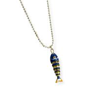 Stylish Sea Theme Fish Necklace User Friendly Copper Collarbone Chain Jewelry For Daily Wear Multiple Color Option Multicolor Jewelry, One Size, as described, as described
