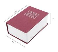 Stylish Secret Book Box with Combination 1 Pack Metal Stylish Secret Suitable for Office and Home Providing You with Peace of Mind (red)