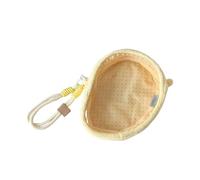Stylish See Through Cubes Shaped Bag with Fun Fruit Prints Small Doll Pouches Portable Storage Bag for Daily Use and Trip Small Doll Pouches for Figures Collectibles
