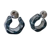 Stylish See Through Resin Dangle Earrings Contemporary Art Decors Inspired Jewelry Trendy Geometric Ear Adornment User Friendly Jewelry Accessories
