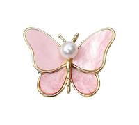 Stylish Shell Butterfly Pin For Women Portable Alloy Designs Secure Closure Sustainable Fashion Accessory Daily Wear Butterfly Jewelry Pin