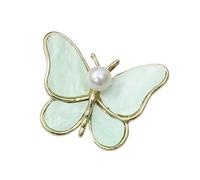 Stylish Shell Butterfly Pin For Women Portable Alloy Designs Secure Closure Sustainable Fashion Accessory Vintage Butterfly Brooch Pin